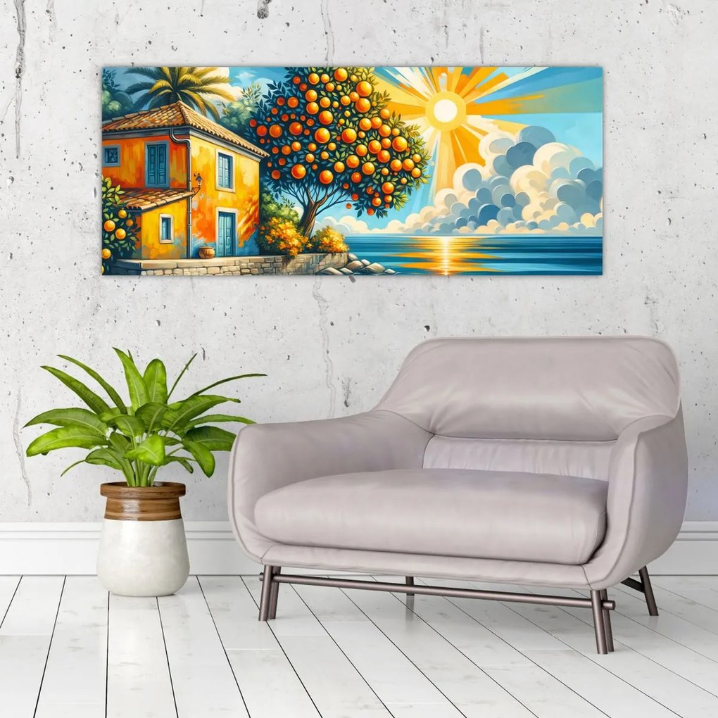 Kép - Ház narancsokkal I. (120x50 cm)