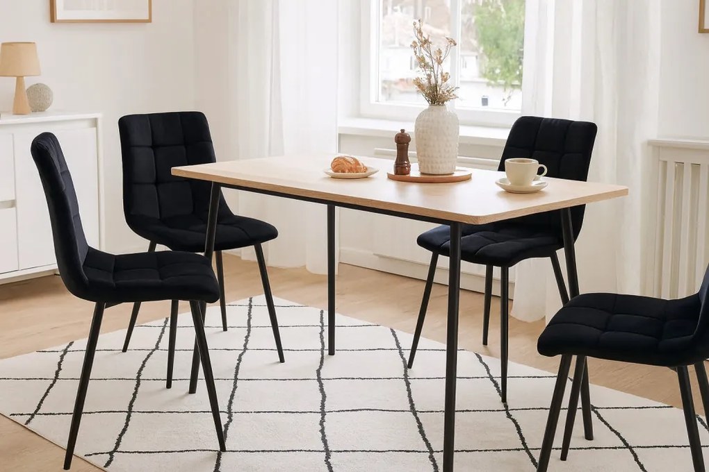 Modern Szék Fa Lábakkal 49 x 53 x 81,5 cm