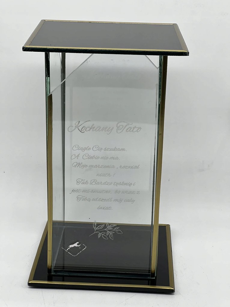 Személyre Szabott Ferde Üveg Anya Nagy Fekete Arany Teljes Üveg 1 Db