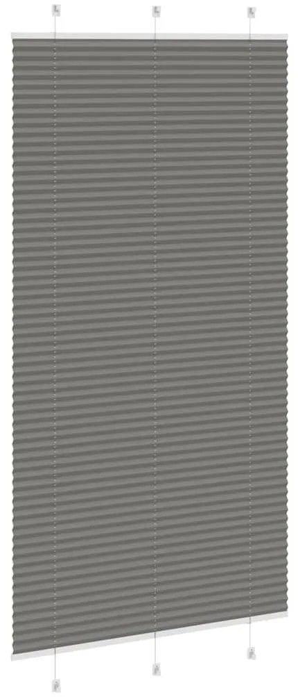 pliszírozott redőny antracit 110x200 cm szövetszélesség 109,4cm