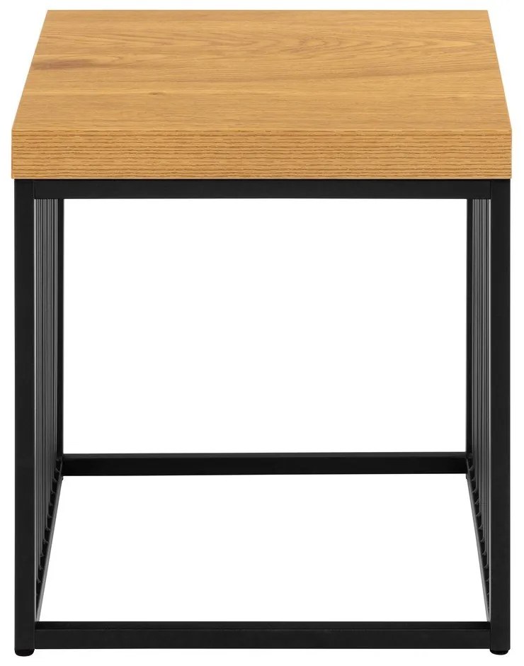 Tárolóasztal tölgyfa dekoros asztallappal 40x40 cm Strington – Actona