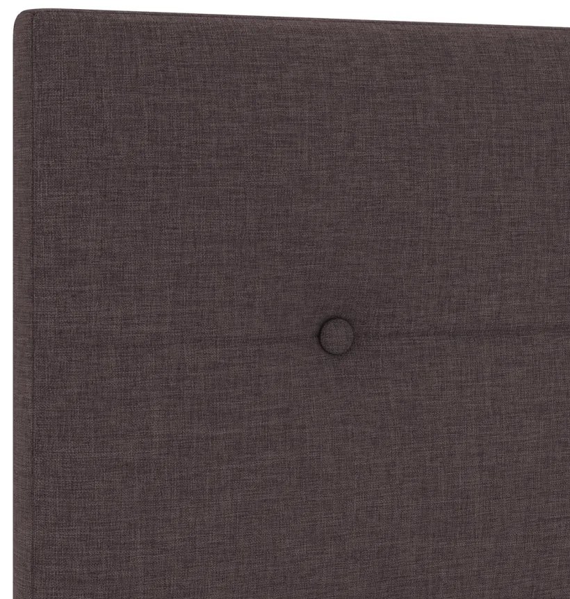 LED Fejtámla Gombbal Tűzött Sötétbarna 80 cm Textil