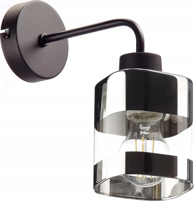 Fali Lámpa Üveg Lámpabúra Krómozott E27