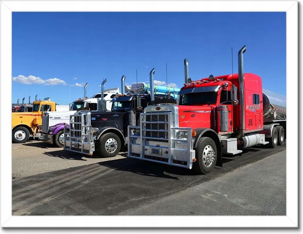 Poszterek keretben 40x30 Amerikai teherautók