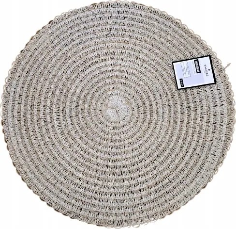 Smukee Asztali alátét fonott papírszőnyeg 38 cm Bézs 435