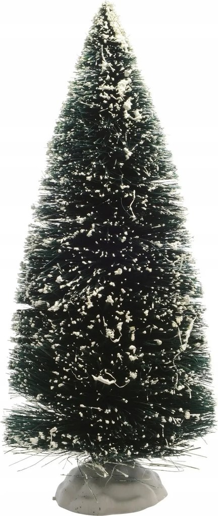 Városfigura havas karácsonyfa 22cm