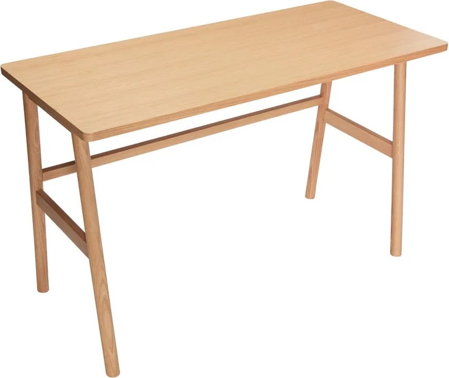 Íróasztal tölgyfa dekorral 50x120 cm Acorn – Hübsch