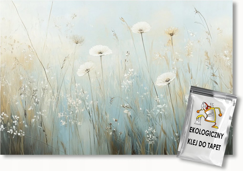 Fotótapéta Flizelina Grafika Természet Rét Mező Kert Virágok 400x280 ragasztó