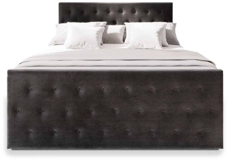 FENDI kárpitozott boxspring ágy, 180x200, casablanca 14 + topper