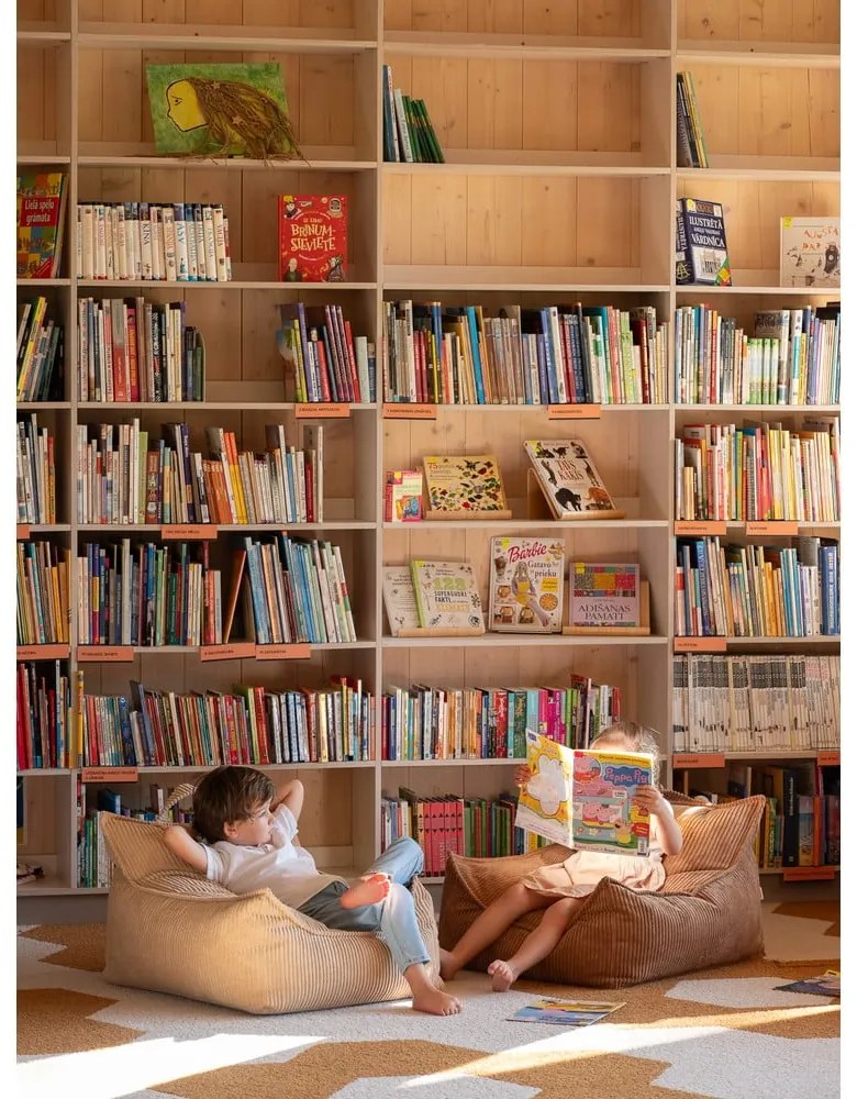 Barna kordbársony gyerek babzsákfotel Chair – Wigiwama