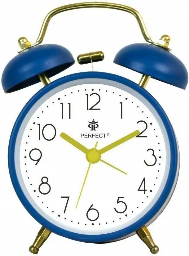 Kvarc ébresztőóra Perfect 09504 Óra Alarm Gong áramló mechanizmus