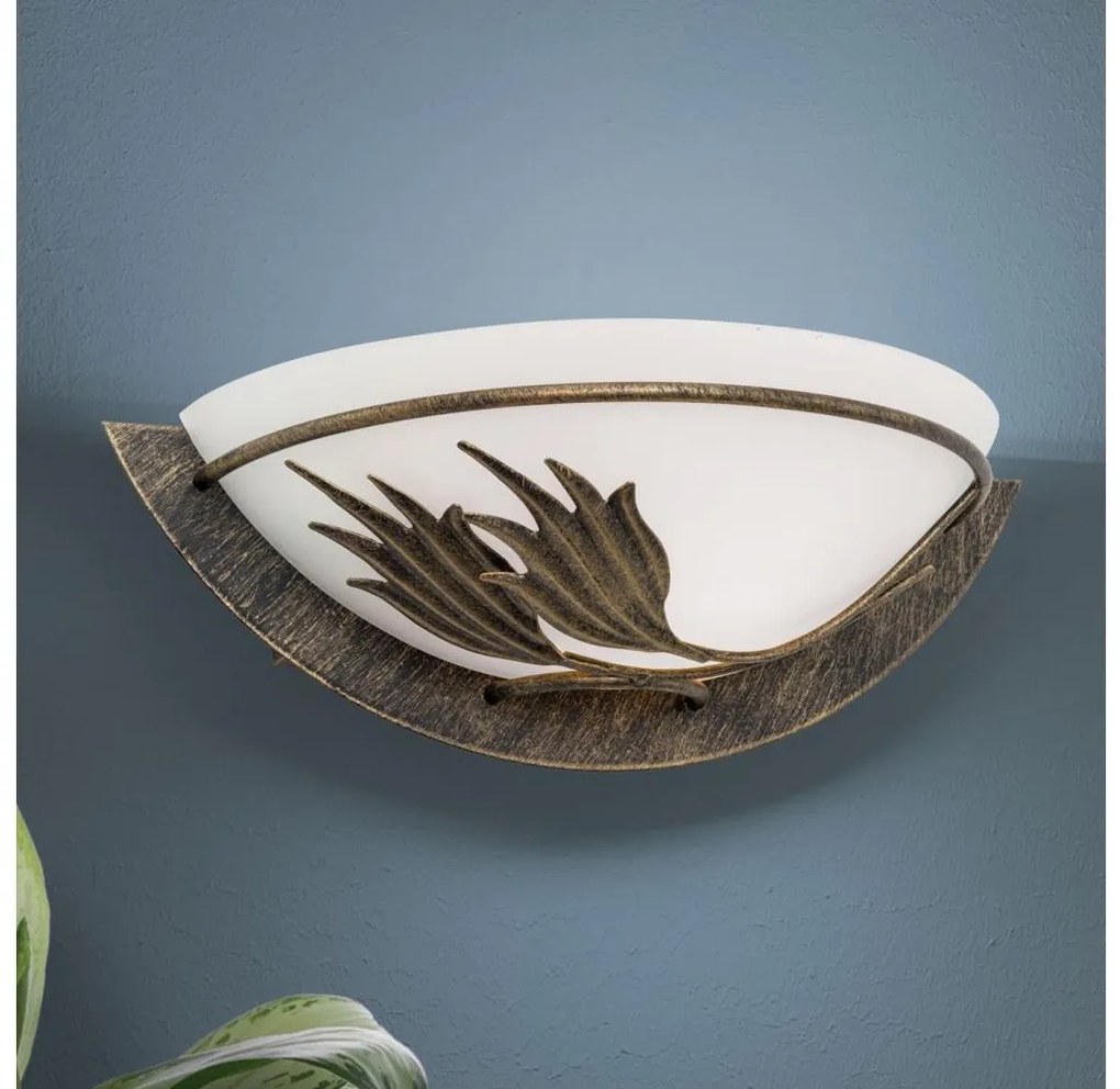 Orion WA 2-1196/1 - Fali lámpa FLEUR 1xE14/60W/230V bronz