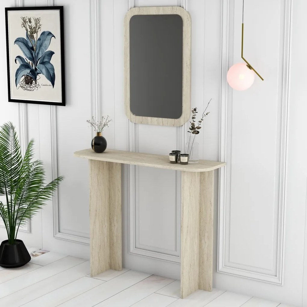 Modena Mirror - Travertine