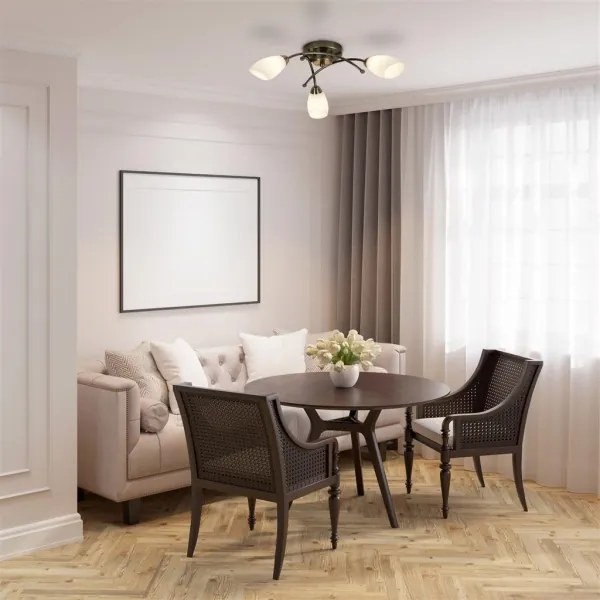 Searchlight 8183-3AB - Felületre szerelhető csillár OPERA 3xG9/7W/230V