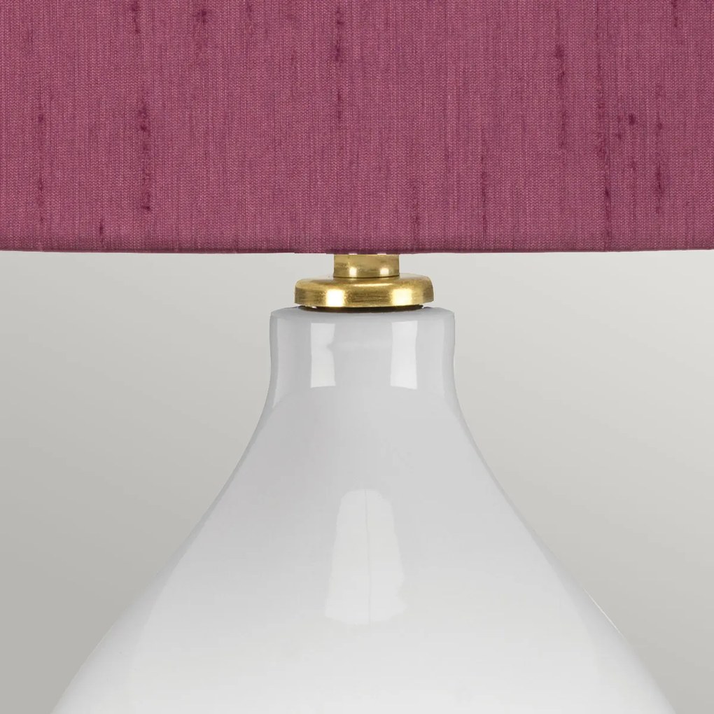 Elstead glamour klasszikus asztali lámpa isla fehér ibolya antik réz elsisla-ab-tl-purple