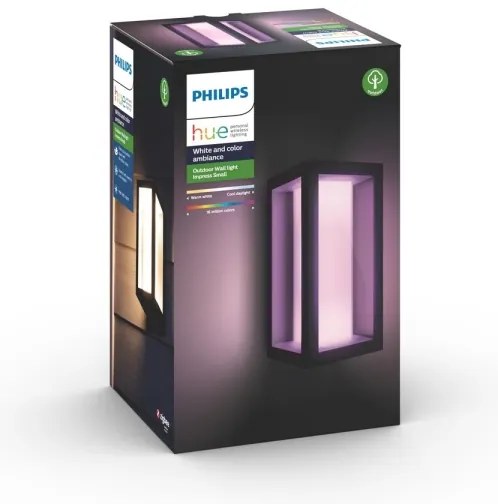 Philips 17429/30/P7 - LED RGB Kültéri lámpa Hue IMPRESS 2xLED/8W/230V IP44