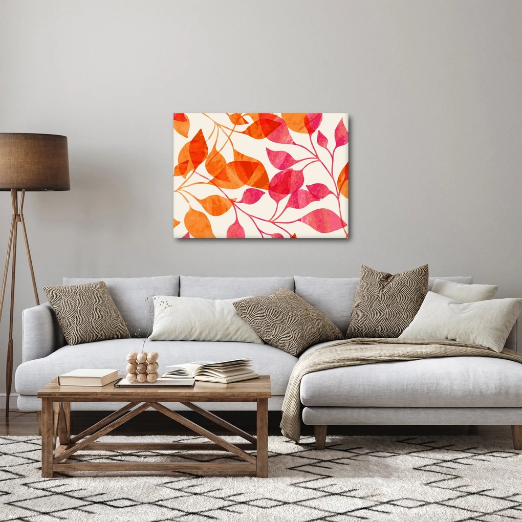 Kép - Narancssárga levelek (70x50 cm)