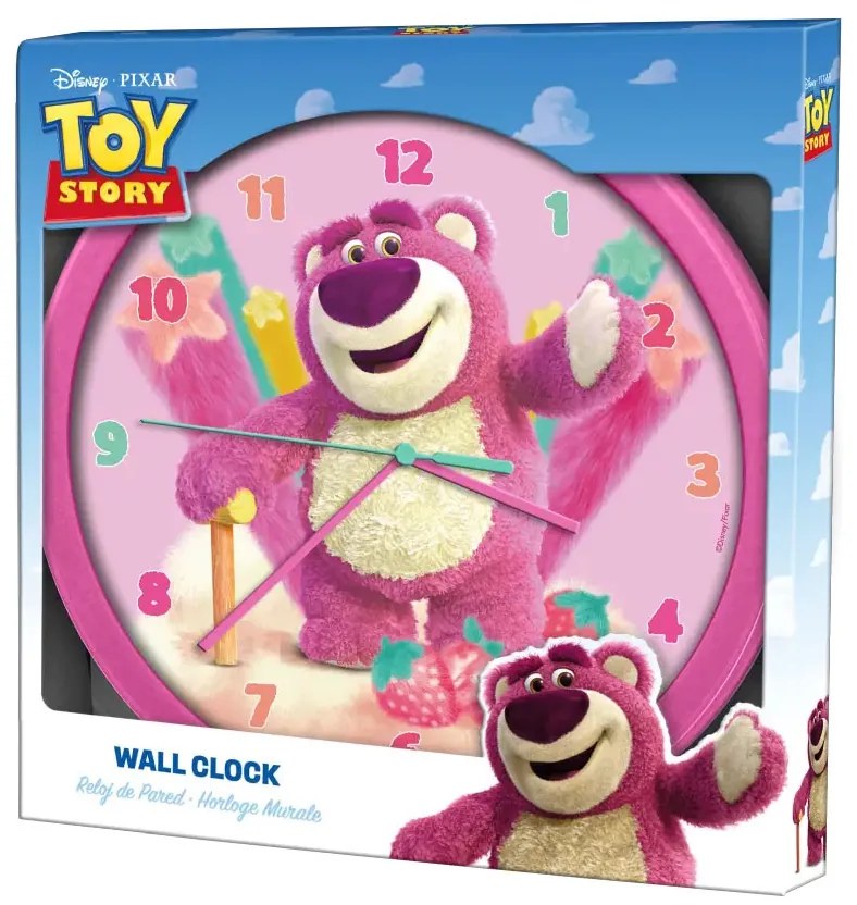 Disney Játékháború Lotso Strawberry falióra 25 cm