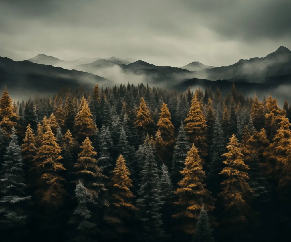 Poszter 60x50cm Ködös reggel