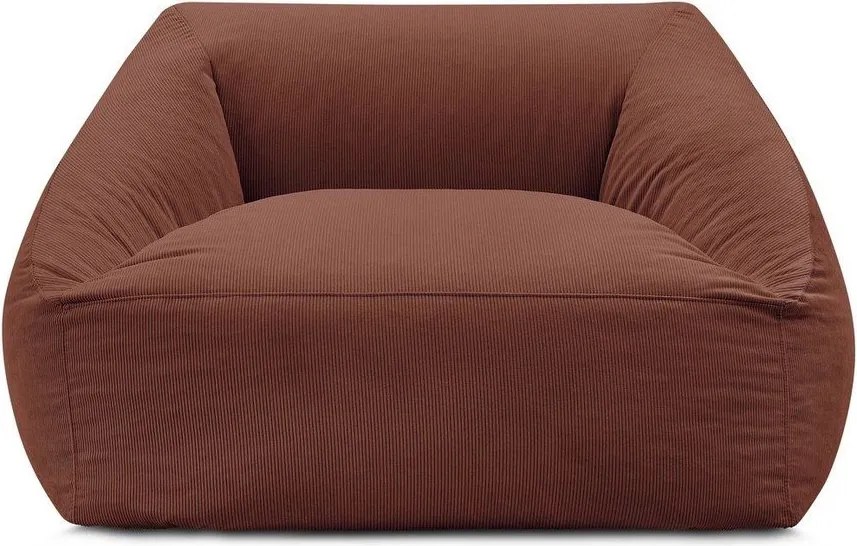 Narancssárga kordbársony babzsákfotel Lilibet – Bobochic Paris