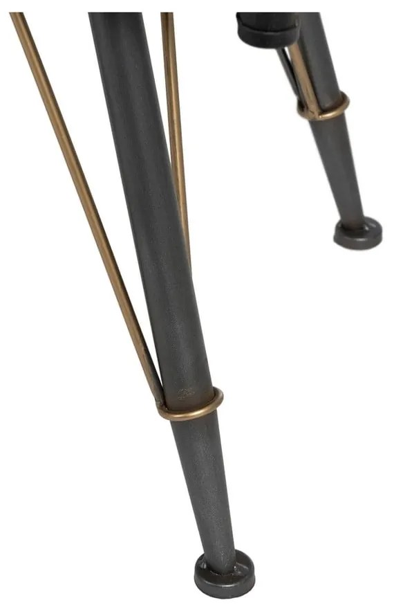 Fekete fém tálalószekrény 58x150 cm Brick – Ixia