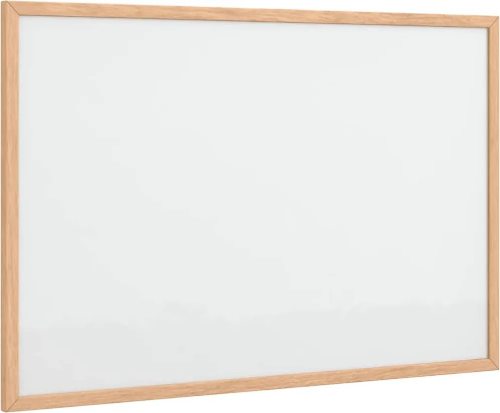 vidaXL mágneses fehértábla tömör fenyőfa kerettel 60x40 cm