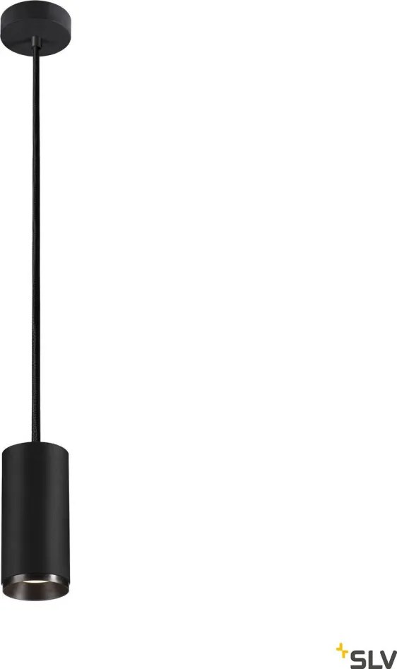 SLV 1004547 NUMINOS PD DALI M Hengeres Függesztett Lámpa Fekete LED IP20