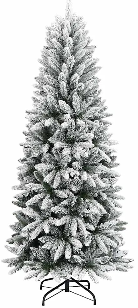 Műkarácsonyfa LED -es lámpákkal Fehér 180cm PVC