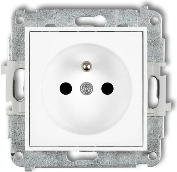 Karlik Mini fehér szimpla aljzat +0 MGP-1zp