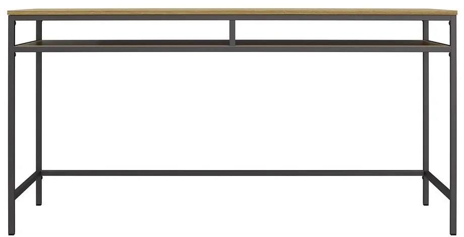 Íróasztal tölgyfa dekoros asztallappal 51x153 cm Bradford – Støraa