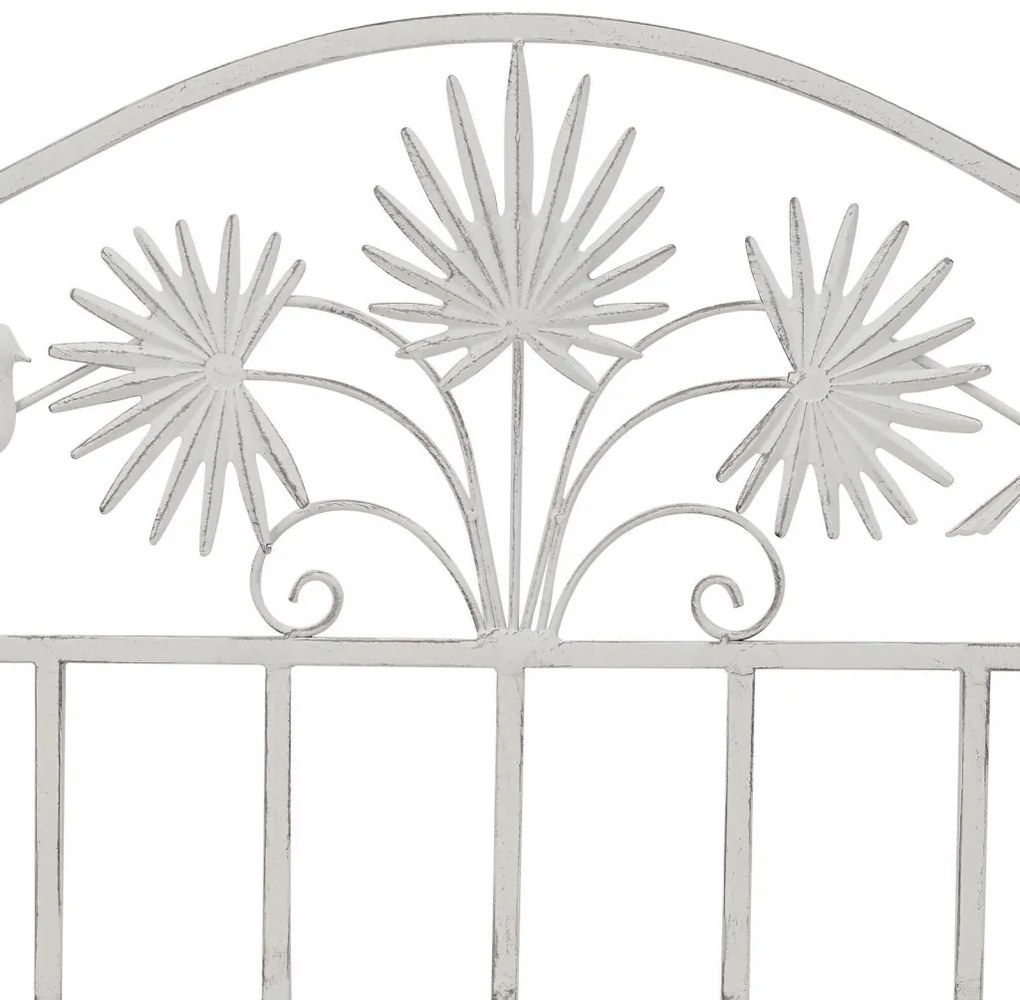 Kerti pad Antik fehér 104 x 52,5 x 89 cm Acél