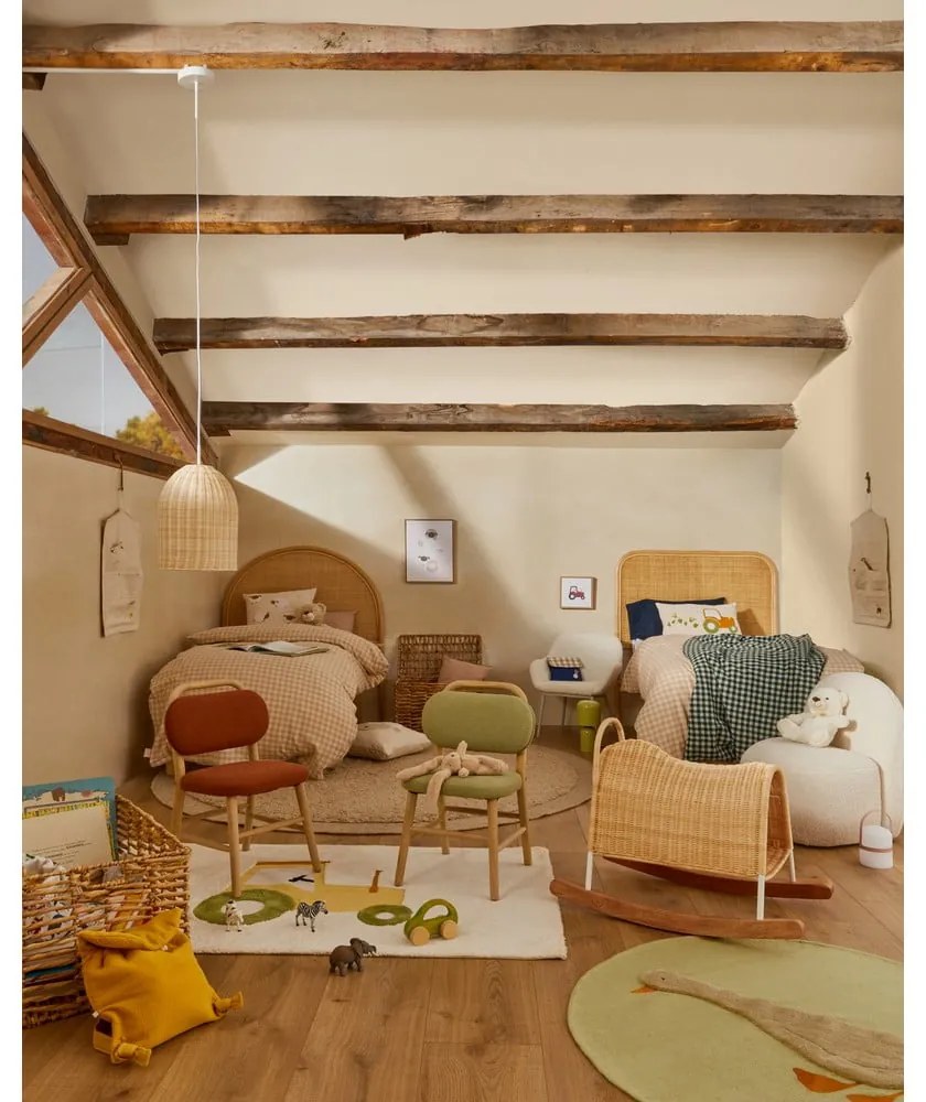 Elefántcsont színű pamut gyerek szőnyeg 90x150 cm Pecky – Kave Home