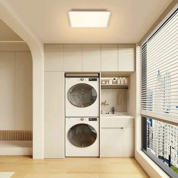 Brilagi - LED dimmelhető lámpatest SLIMFRAME LED/58W/230V 60x60 cm fehér + távirányítóval