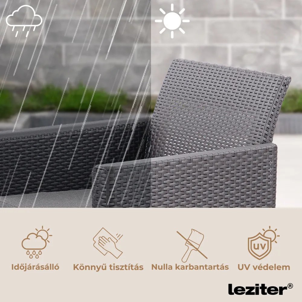 Claire V 4 személyes kerti bútor garnitúra vigo tárolós asztallal