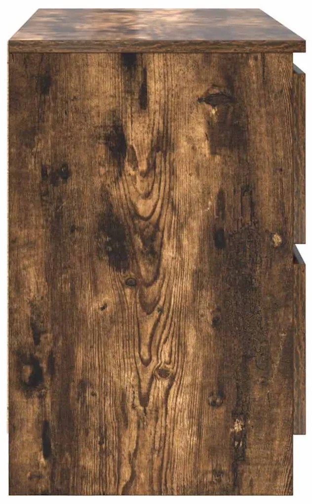 füstös tölgy színű szerelt fa TV-szekrény 80x35x54 cm
