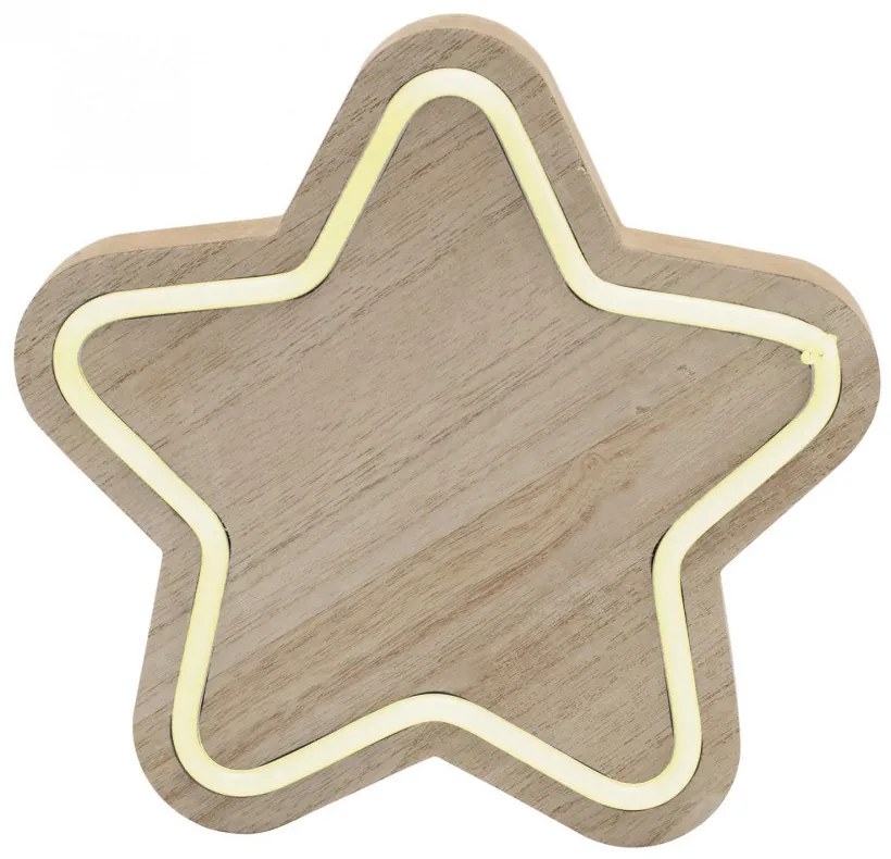 HOME Fa asztali dísz, csillag