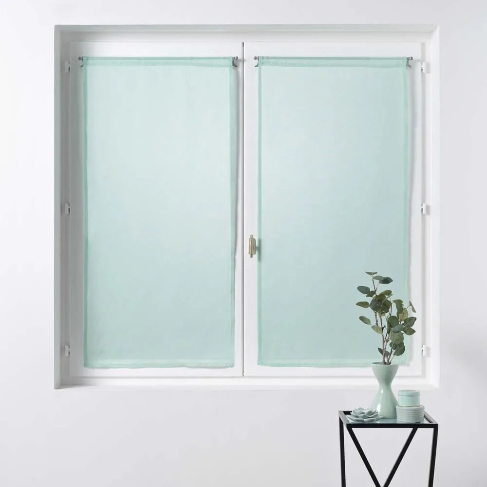Mentazöld átlátszó függöny szett 2 db-os 60x120 cm Sandra – douceur d'intérieur