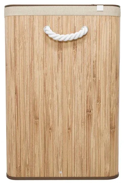 Juskys Curly bambusz kosár 150 L - természetes