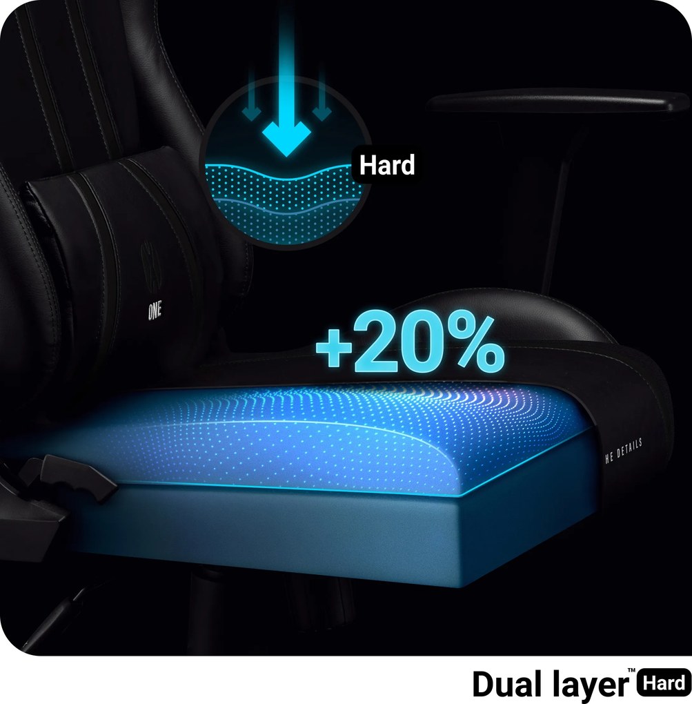 Gamer szék műbőr Normal Size, fekete: Diablo X-One 2.0