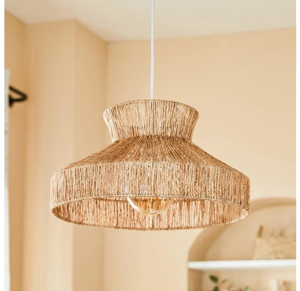 Atmosphera - Csillár zsinóron ZELIA 1xE27/40W/230V juta