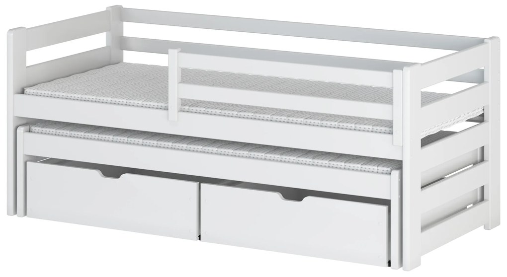 Gyerekágy 90 cm Sina (fehér) (ágyráccsal). Akció -10%. 615017