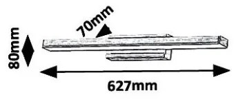 Rabalux 6130 - LED Fürdőszobai tükörmegvilágító JOHN LED/18W/230V IP44