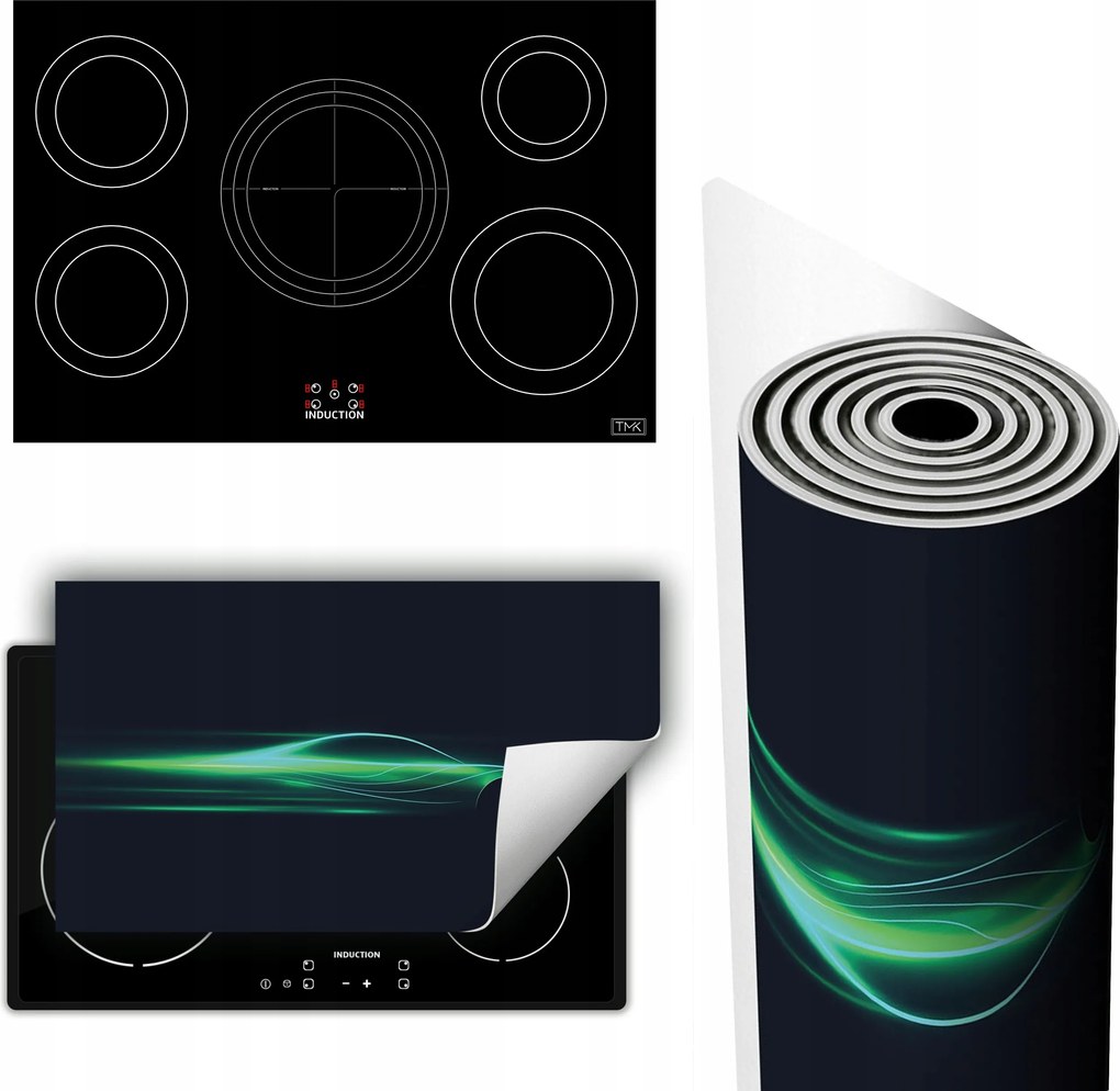 Vinil Szőnyeg Tűzhelyvédő Asztallap 90x52 zöld autó