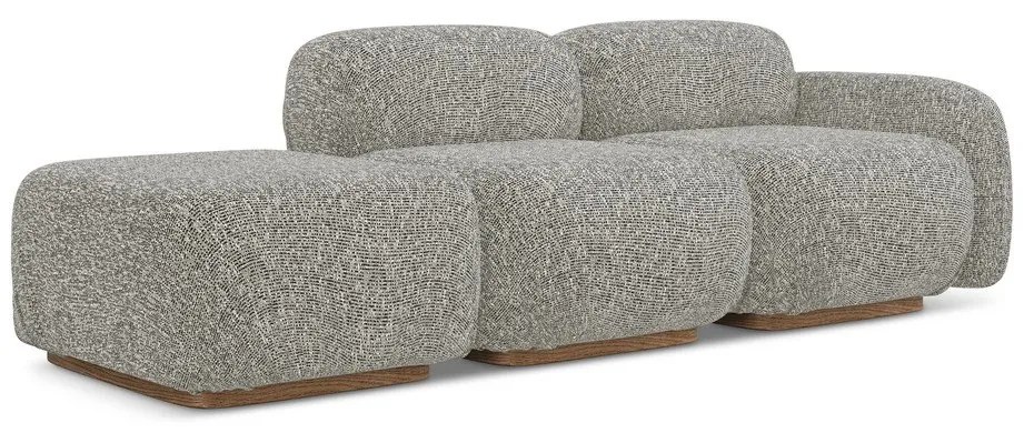 Szürke moduláris heverő (jobb oldali) Ailani – Makamii