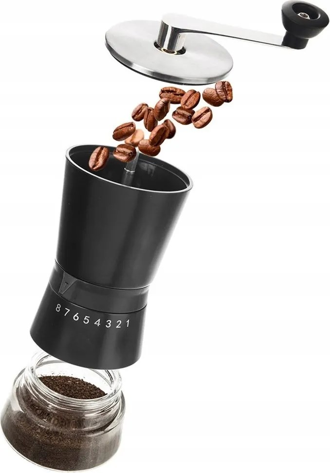 Kávédaráló kézi klasszikus acél kerámia mechanizmus