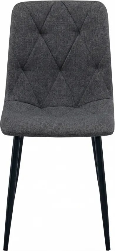 Sötétszürke LIBRA STONE GREY szék fekete lábakkal
