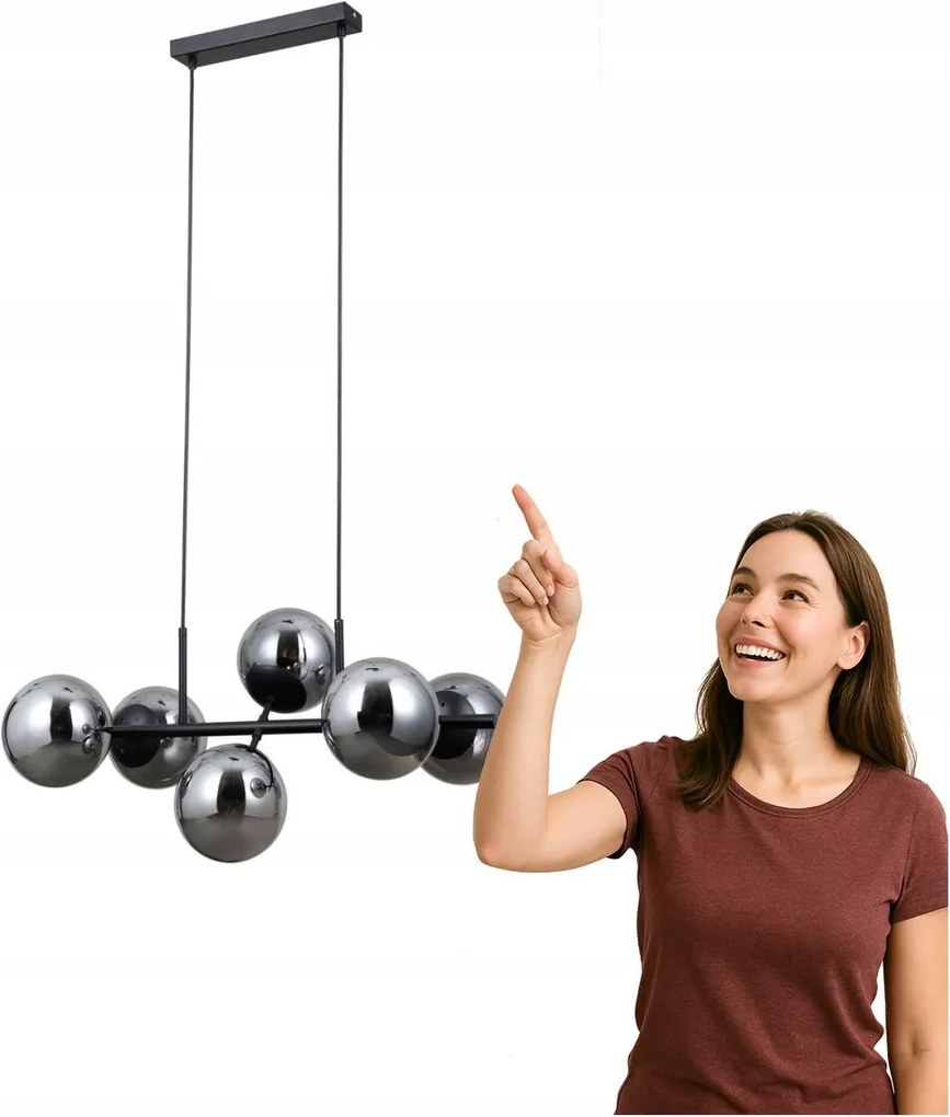 Függőlámpa Molite PND-1098-6-BK Italux