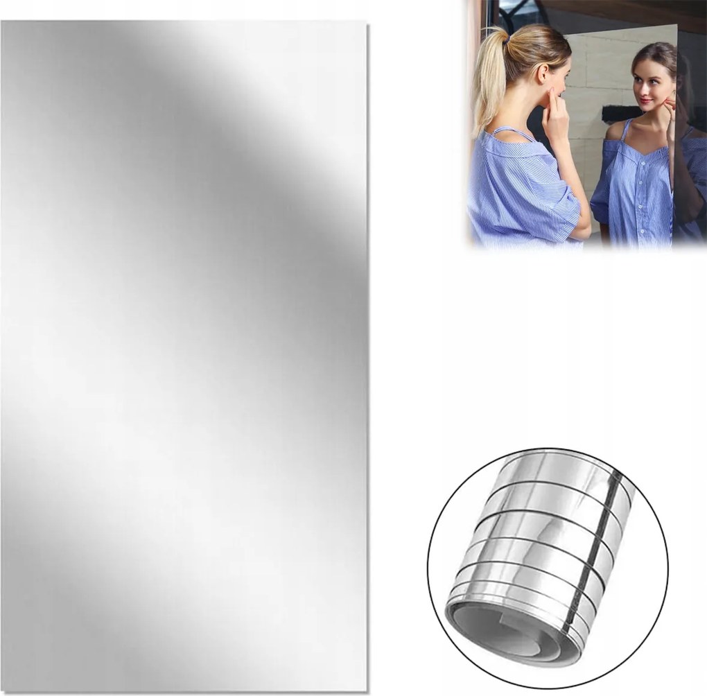 Falra Ragasztható Tükörfólia Bútorra Ragasztható 30 X 200cm