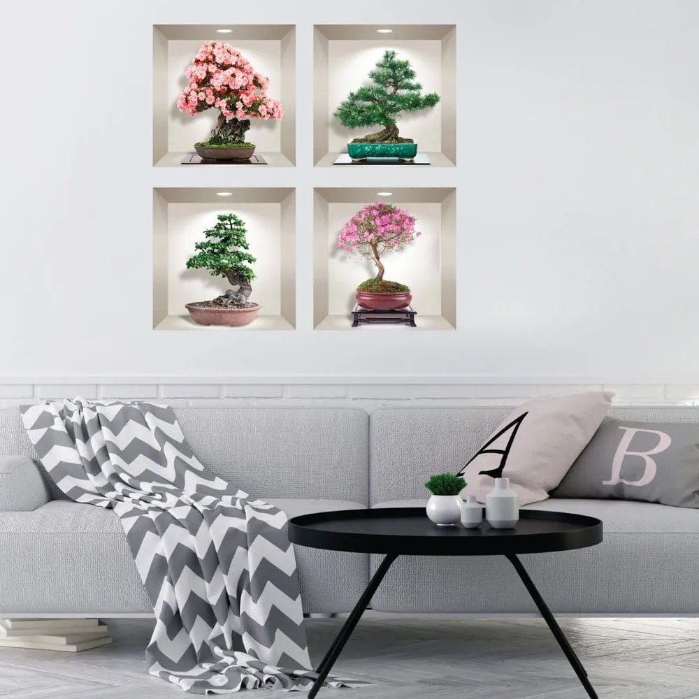 Bonsai of Seasons 4 db-os 3D falmatrica szett - Ambiance