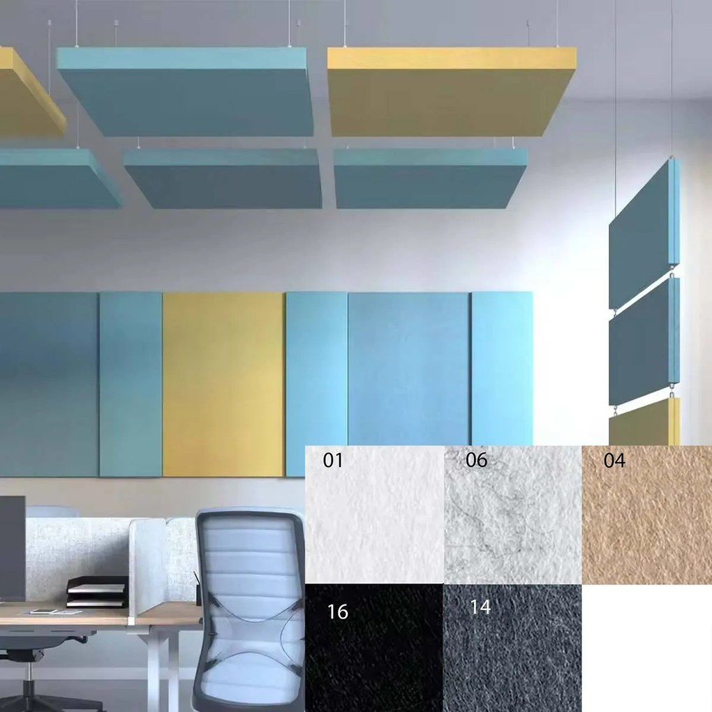 Bilnora extra sűrű vízszintes akusztikai mennyezeti panel 100x50x2,5cm - 04 beige